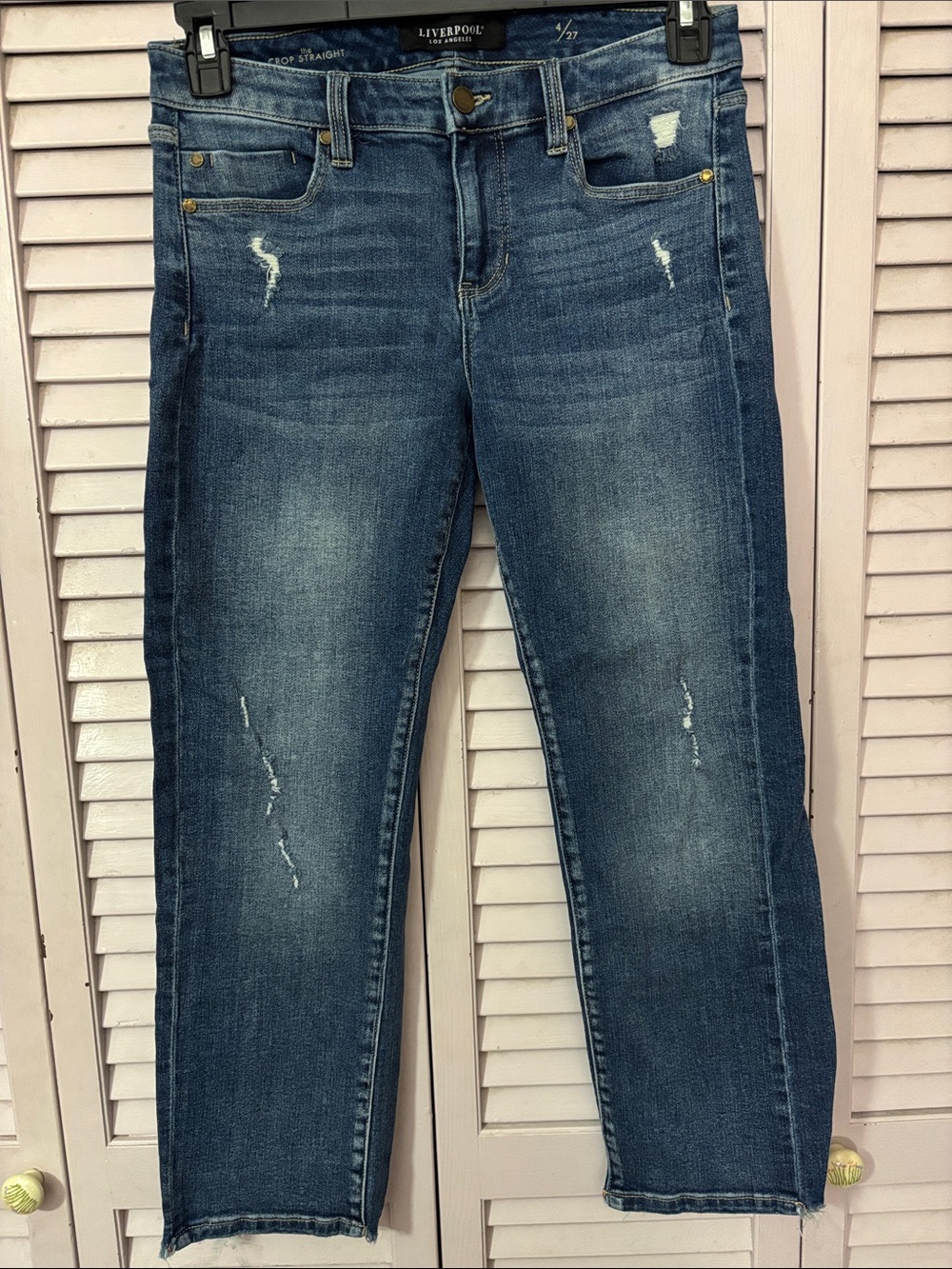 Liverpool Los Angeles Crop Straight Jean